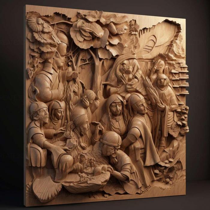 نموذج ثلاثي الأبعاد لآلة CNC 3D Art 